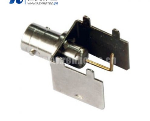 BNC弯式母头rf射频同轴接插件接PCB板