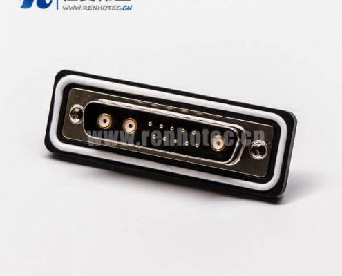 ip67 d-sub接插件公头直式车针同轴焊线