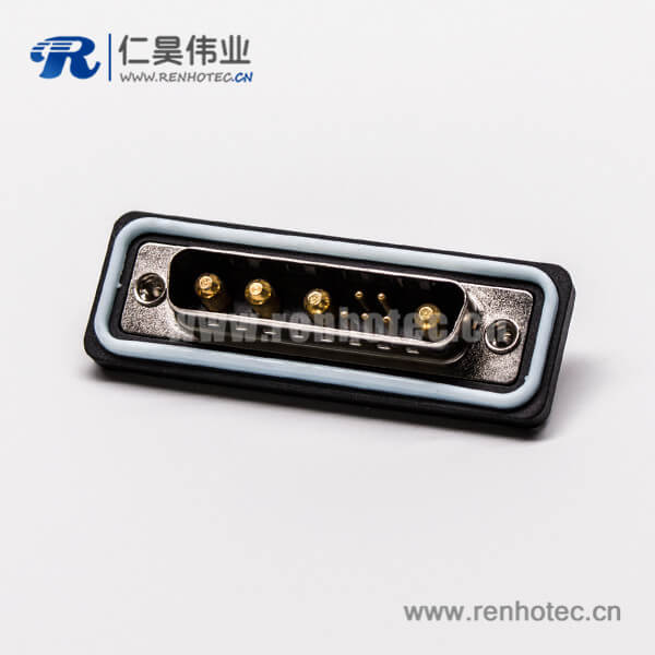 13 ip67防水db接头直式公头车针焊线大电流接插件