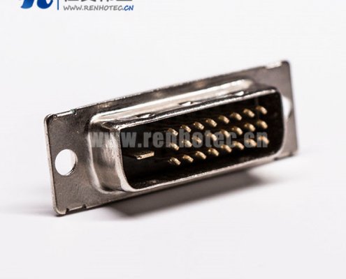 dvi d接口24+1公头直式插孔接pcb板