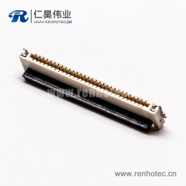 9 FPC0.5 30针插座抽屉式上接触焊接H1.2