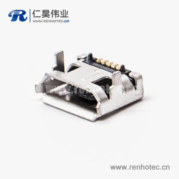 KY-MICRO-05T35 micro usb接口手机5pinB型SMT两脚DIP 7.15