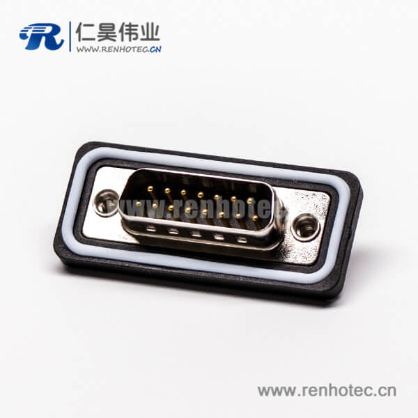 19 db15 双排防水公头直式车针接线焊接