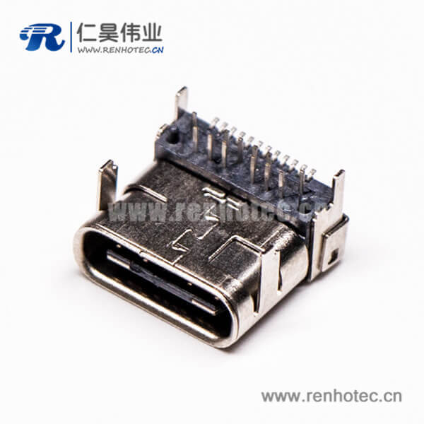 5 usb3.1和type c接口弯式90度插板母头贴板