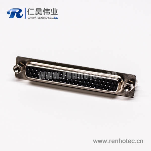 63 db62接插件公头直式铆锁黑色胶芯穿孔接板高密度