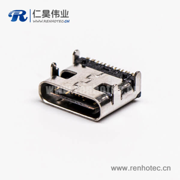 KY-UC-F001 type c 贴板插板母头弯式USB3.0接PCB板