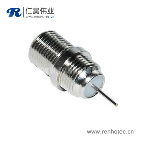 f射频接插件直式穿墙式母头面板安装