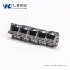 rj45?？榻硬寮涫?x5母座8p8c插板接PCB板不带屏蔽
