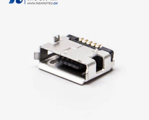 micro usb手机接口SMT母头A型两脚DIP 5.65