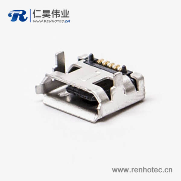micro usb接口手机5pinB型SMT两脚DIP 7.15 micro usb接口手机5pinB型SMT两脚DIP 7.15
