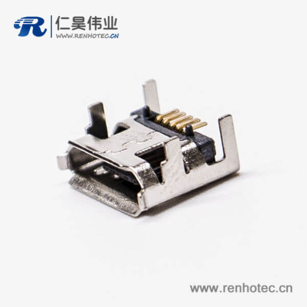 手机micro usb接口母头5针SMT B型四脚DIP 7.15 手机micro usb接口母头5针SMT B型四脚DIP 7.15