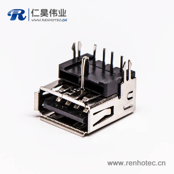 usb type a 插座母头弯式三脚定位鱼叉脚插板 usb type a 插座母头弯式三脚定位鱼叉脚插板