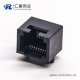 rj45插座?？楹谏芡饪?p8c弯式dip接PCB板