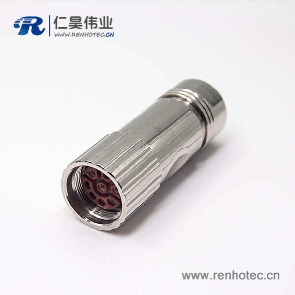 编码器m23接插件8芯电缆插头直式母头传感器接插件 编码器m23接插件8芯电缆插头直式母头传感器接插件