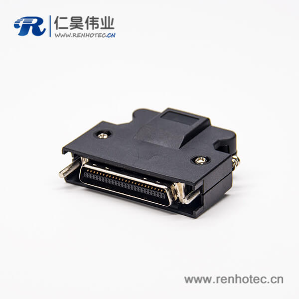50 Pin SCSI 塑料外壳螺丝接插件 50 Pin SCSI 塑料外壳螺丝接插件