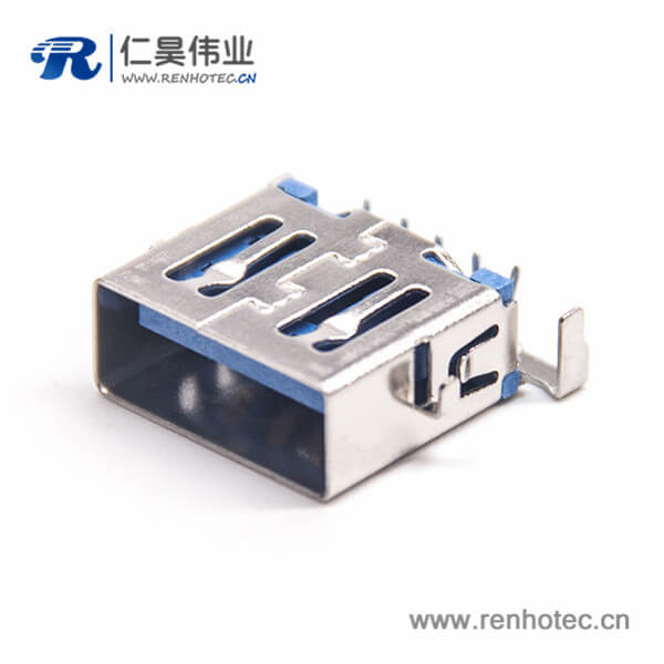 USB母座短体接PCB90度弯头9p USB母座短体接PCB90度弯头9p