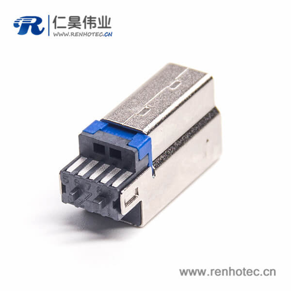 USB 3.0B公带铜壳短体1U” USB 3.0B公带铜壳短体1U''