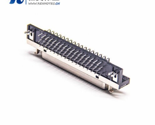 SCSI36接插件HPCN插板插座弯式母头