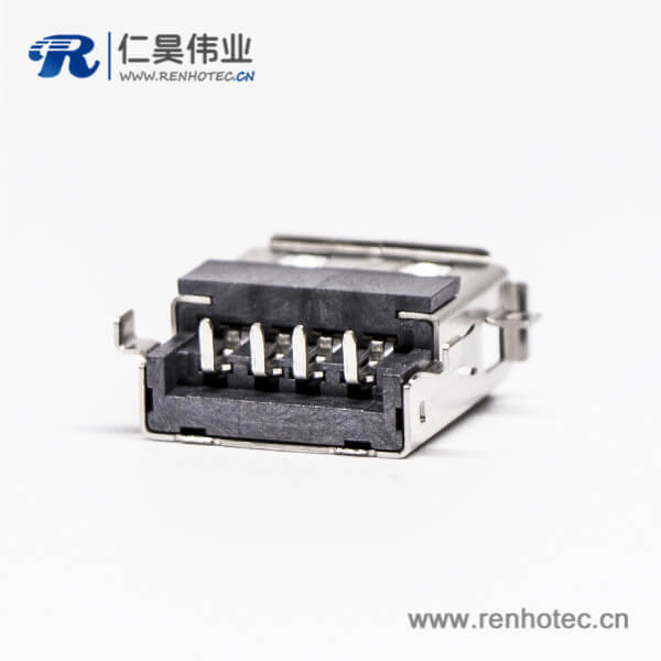 type-a型usb口母头90度短体反向沉板插板 type-a型usb口母头90度短体反向沉板插板