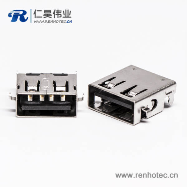 usb type-a接口弯式母头沉板四脚插板 usb type-a接口弯式母头沉板四脚插板