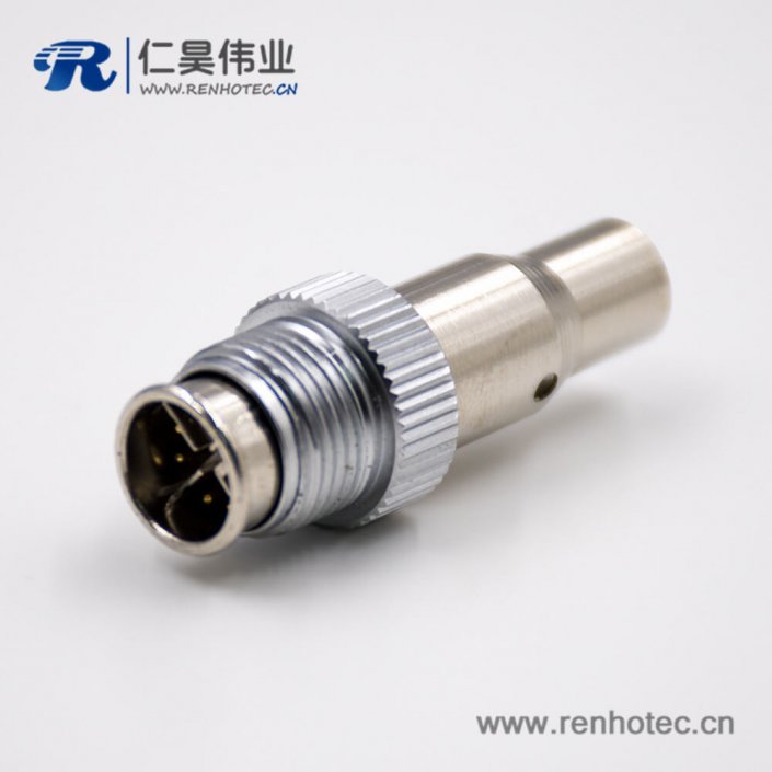 M128芯公头D扣直式接插件组装接头接线焊接式带屏蔽传感器 M128芯公头D扣直式接插件组装接头接线焊接式带屏蔽传感器