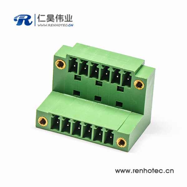 插拔式双层接PCB接线端子板对线型接插件