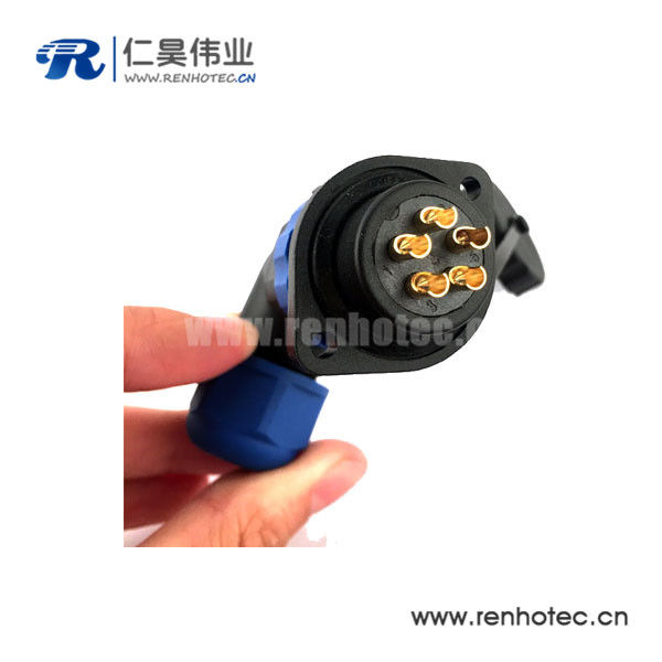 SP21 2孔菱形法兰插座 7芯圆形航空插头 SP21 2孔菱形法兰插座 7芯圆形航空插头